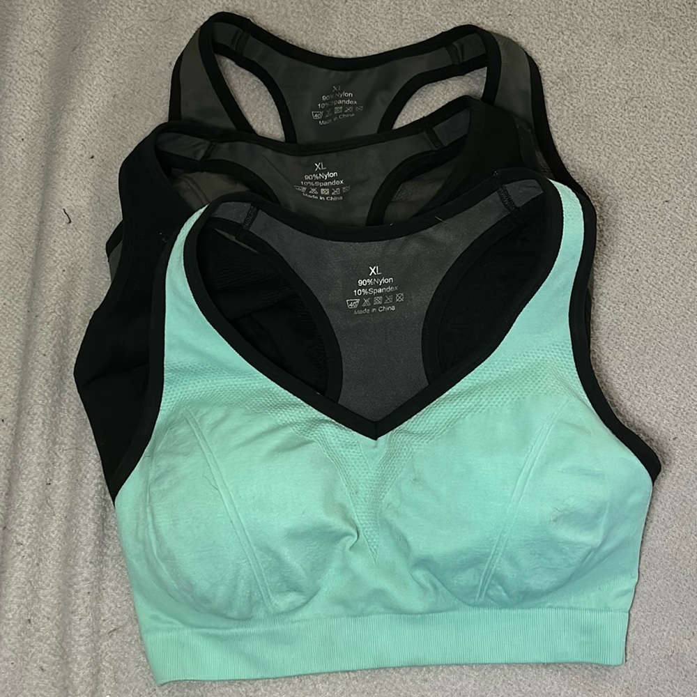 Double Couple Women Racerback Sports bras (3 pack)